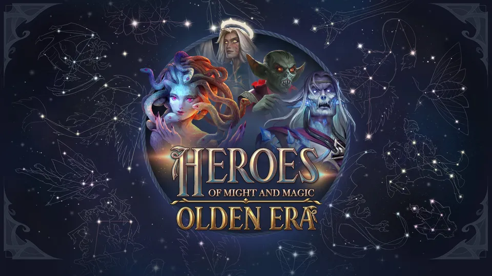 Официальные обои Heroes of Might and Magic: Olden Era с логотипом