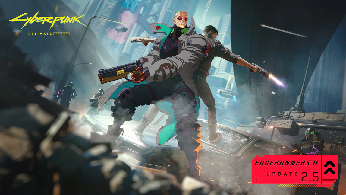 Cyberpunk 2077 получает обновление 2.5: пистолеты в обеих руках, свой облик имплантов и моды прямо из меню