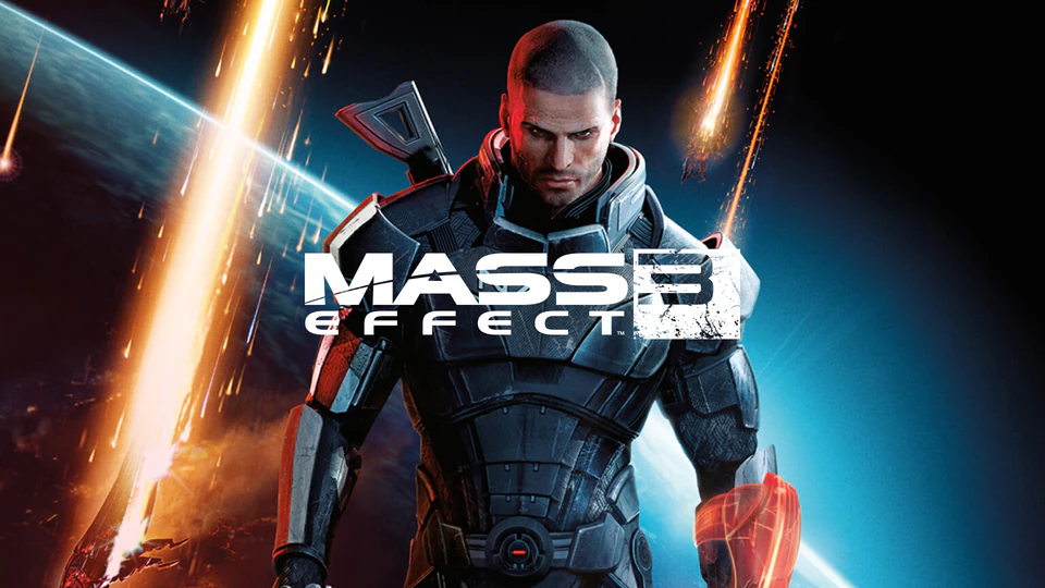 Капитан Шепард в броне N7 на обложке Mass Effect 3