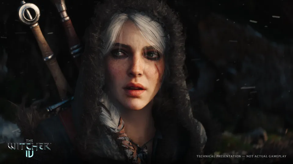 Цири крупным планом — кадр из технодемо на Unreal Engine 5